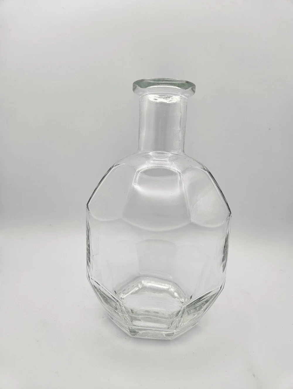 Clear Glass Decorative Vase Bottle - Home Accents